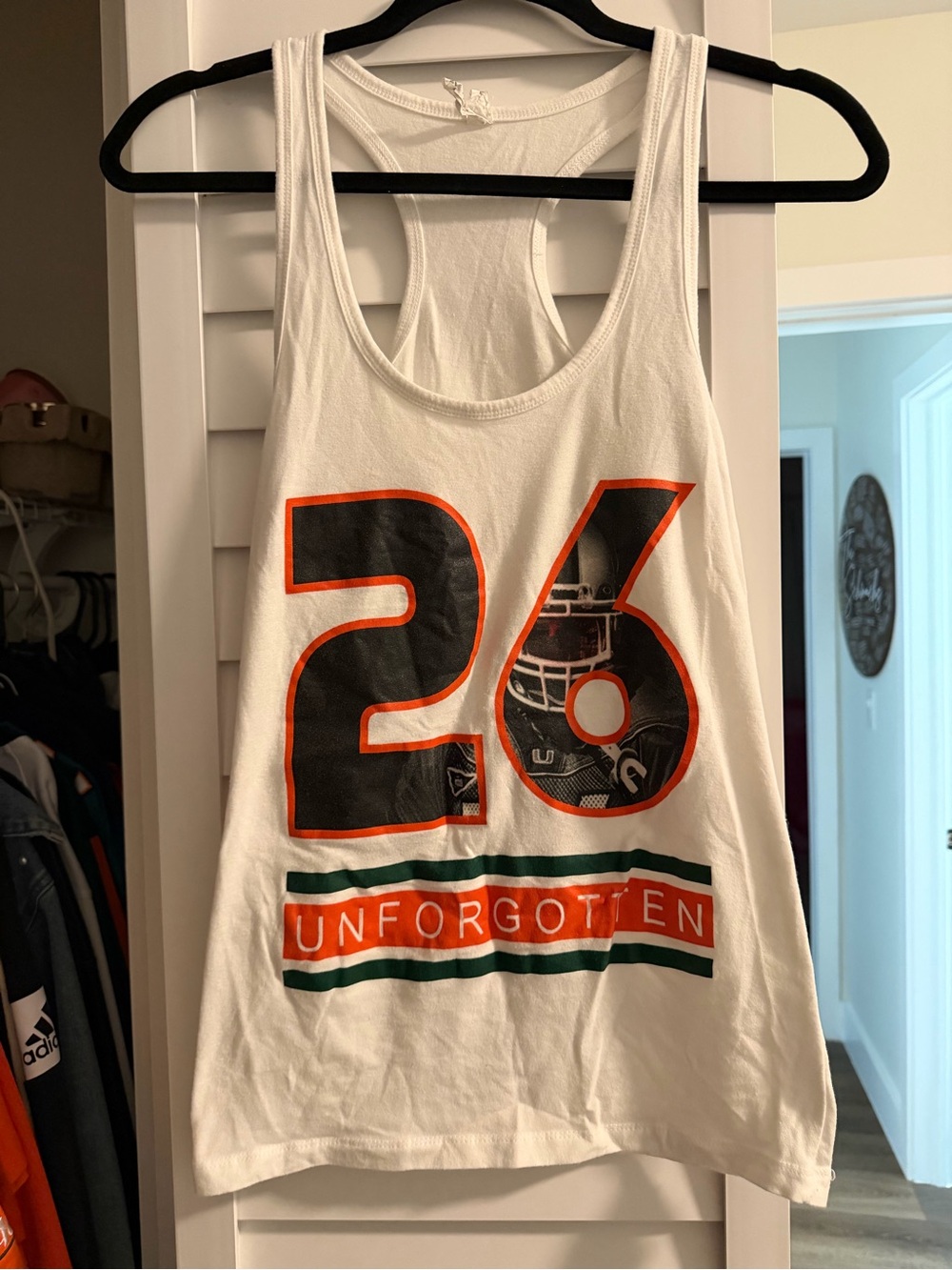 Miami hurricanes University of Miami UM Canes women tank size s